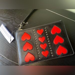 REBECCA MINKOFF Heart Wristlet Pouch